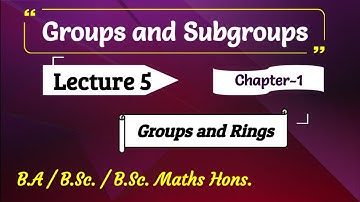 5)Some More Examples of Group || (Lecture-5) 5th Sem || (Sec-1)  Groups and Rings|| Bsc Maths MDU