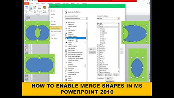 HOW TO ENABLE MERGE SHAPES IN MS POWERPOINT 2010|Tagalog Tutorial | CAM Official Tutorial |