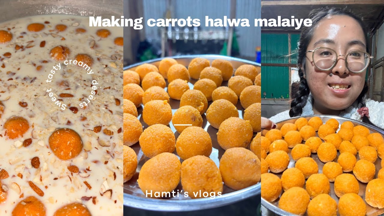 Aaj Banaya Gajjar Ka Halwa with Malai 😍 | Winter Special