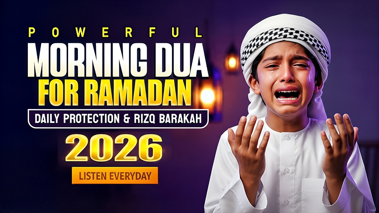 Ramadan 2026 | Morning Dua For Success, Rizq, and Protection: Start Your Day With Allah's Blessings