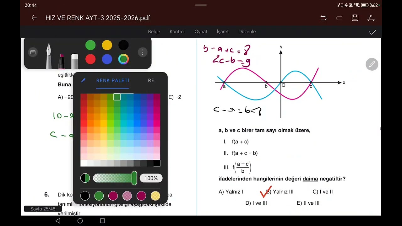 HIZ VE RENK AYT3 (en azından denedim...)