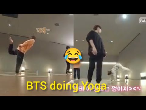 BTS doing yoga is the funniest thing ever 😂