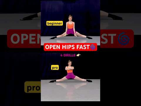 4 Exercises That Open Your Hips WIDE Middle Split Flexibility Stretching Shorts Yoga 