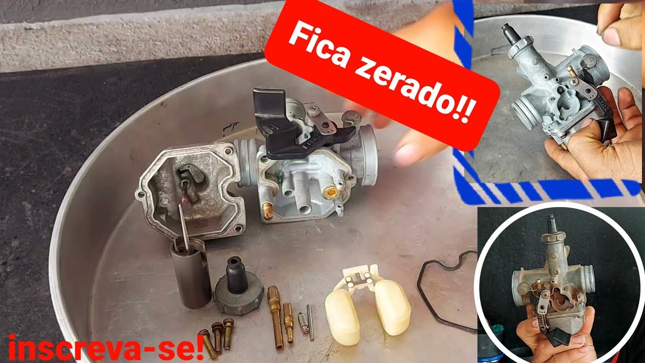 Limpeza detalhada do carburador q vai deixar sua moto funcionando perfeitamente