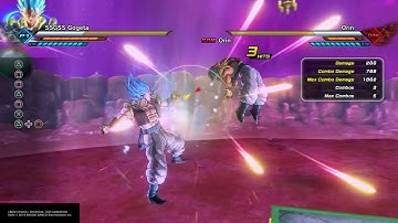 Xenoverse 2 SSGSS Gogeta stamina break.