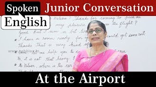 Spoken English Conversation for Kids | At the Airport | English Grammar for kids
