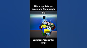 This script lets you punch and fling people #roblox #scripts #hacks #shorts