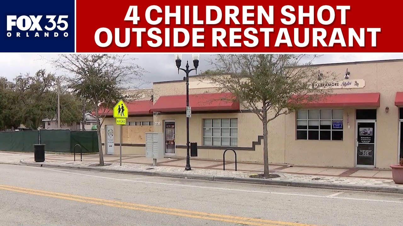 4 children shot near downtown Orlando restaurant; one critical