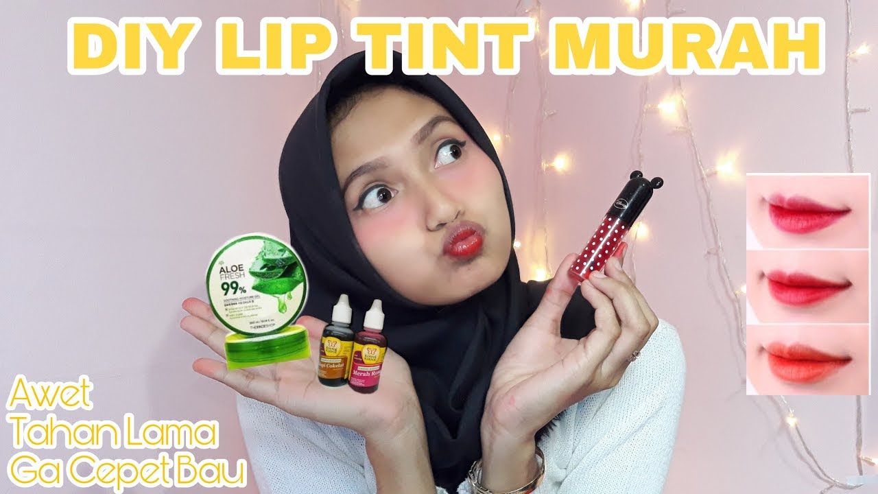TUTORIAL BUAT LIP TINT DIY LIP TINT MURAH YouTube