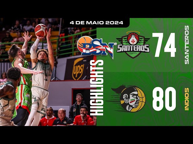 Santeros de Agauda vs. Indios de Mayagüez - Mejores Jugadas - BSN2024