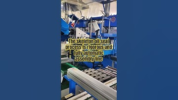 The skeleton oil seal process is rigorous and fully automatic assembly line#oilseal