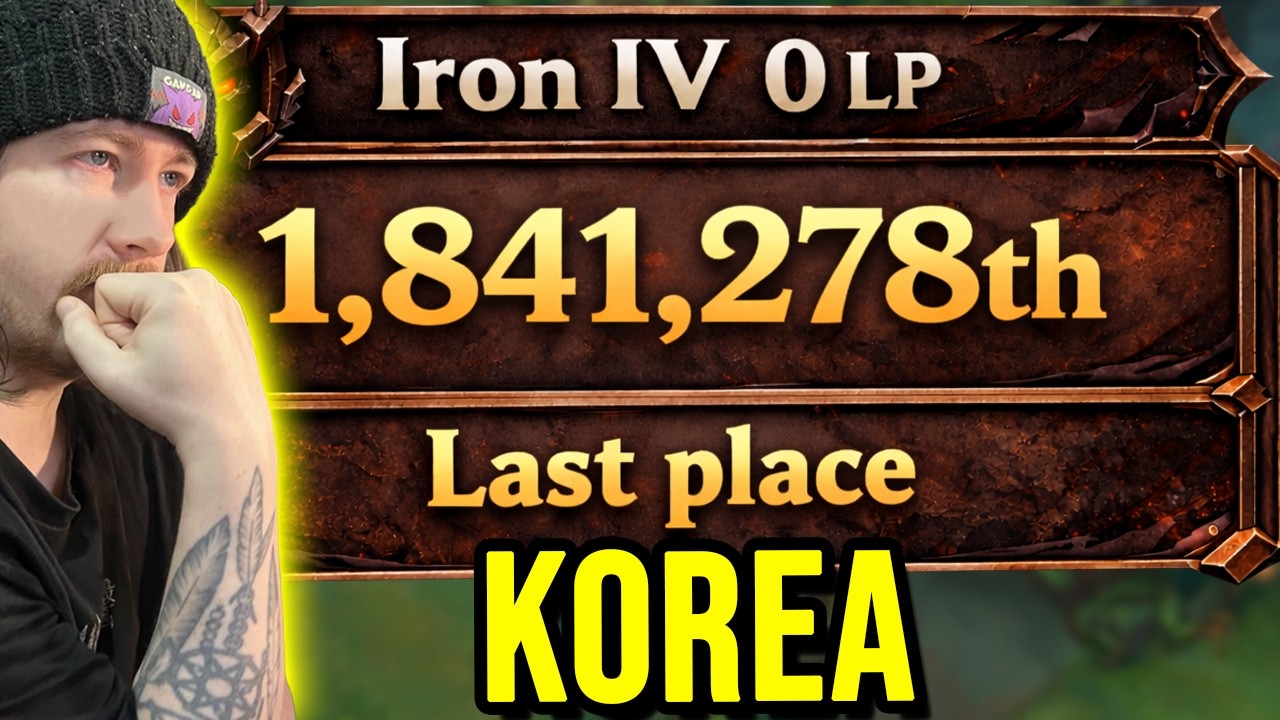I Watched A Game From The Ranked LAST Player... In KOREA
