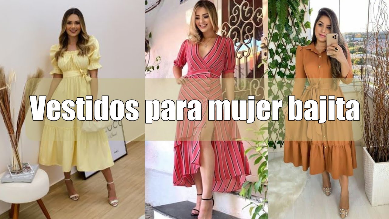 5 INCREÍBLES vestidos ideales para mujeres bajitas 👗🥻 YouTube