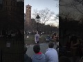 Matan Presberg juggler in New York Manhattan Washington Square Park February 2017