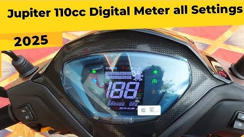 2025 TVS Jupiter 110cc iGO Assist Digital Meter all Settings Like Time Set , Bluetooth , Brightnes !