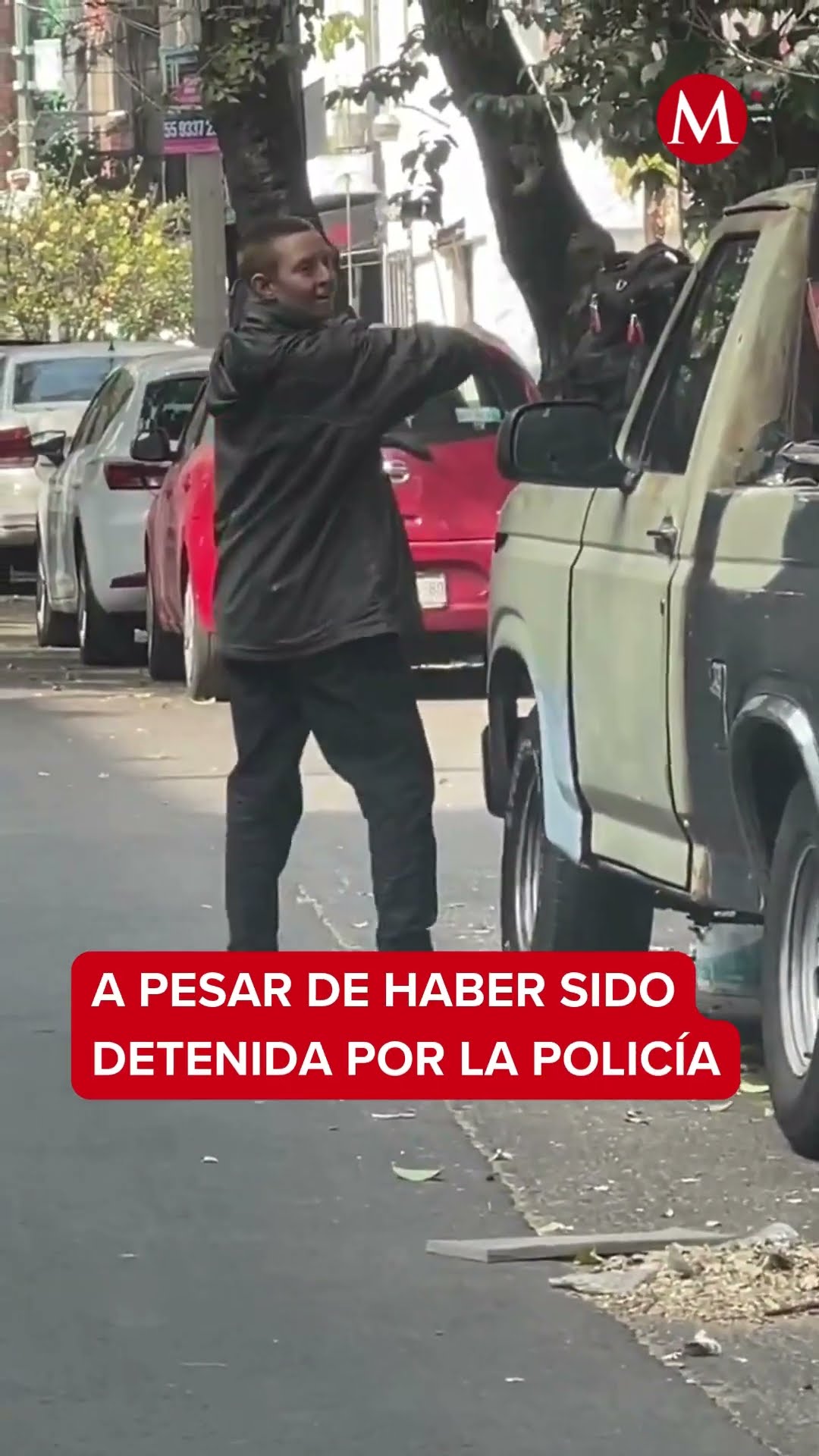 Extranjera agrede con enorme piedra y cuchillo en la Condesa