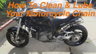 How To Clean & Lube Your Motorcycle Chain