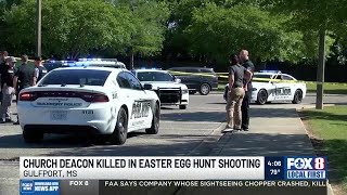 Church deacon killed in Easter egg hunt shooting