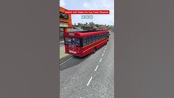 MSRTC ASHOK LEYLAND BS4 BUS MOD  BUSSID #shorts #youtubeshorts #busmod