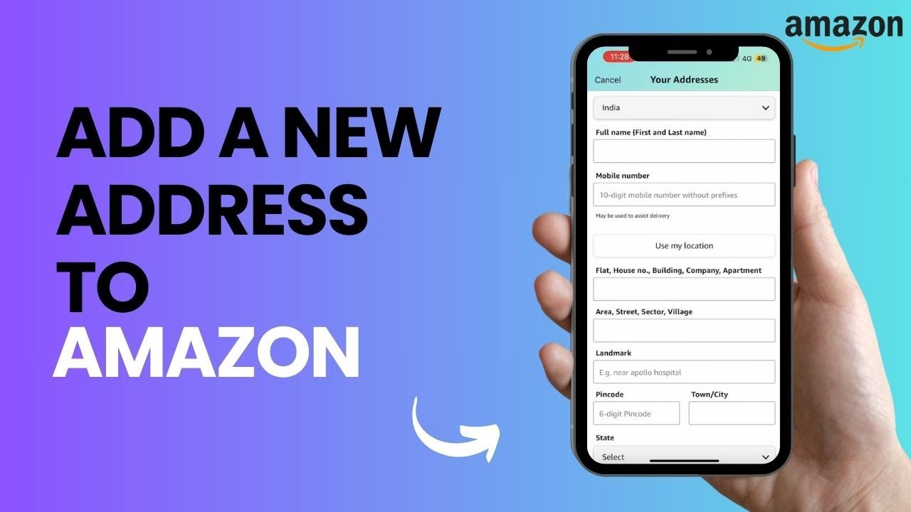 How to Add a New Address to Amazon - YouTube