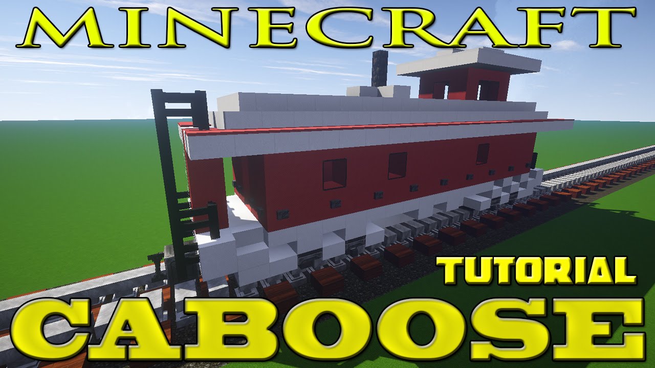 Minecraft Freight Train Car Tutorial (Caboose) - YouTube