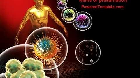 Modern Microbiology PowerPoint Template by PoweredTemplate.com