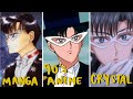 The difference between tuxedo mask 90s anime vs mangasailor moon crystal