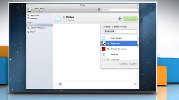How to make a conference call to a new group in Skype® for Mac®