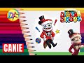 Dibuja y colorea CANIE ✏️ The Amazing Circus Digital 🎪🎡 | How to draw Canie 👍🏻 