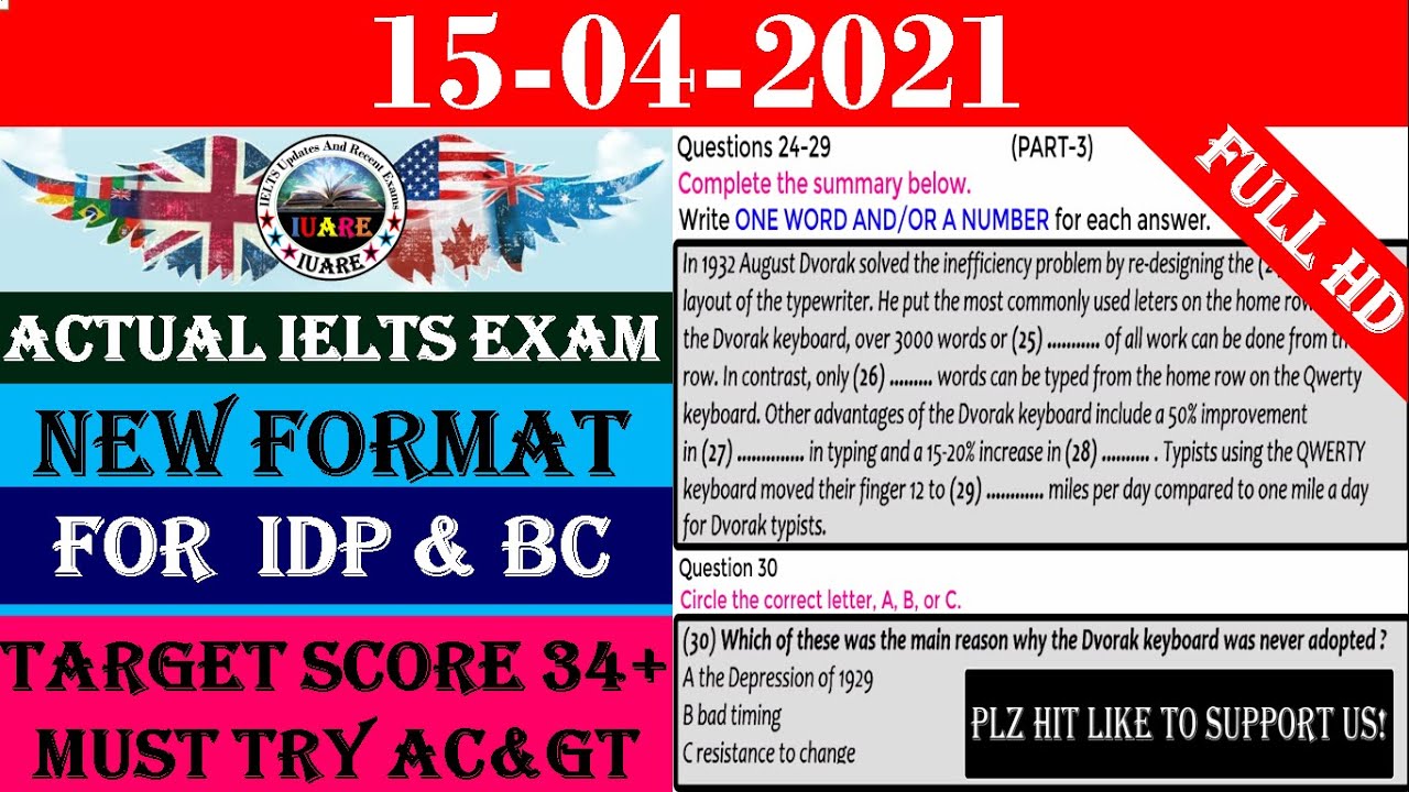 IELTS Listening Actual Test 2021 With Answers | IELTS Listening Test ...