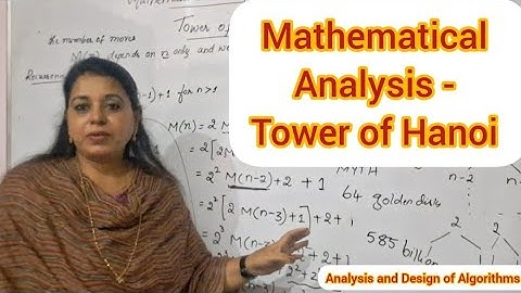 Lec15: Recursive Analysis- Tower of Hanoi