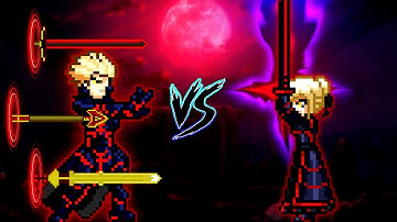 Alter Gilgamesh V3 OP VS Alter Saber V2 OP in Jump Force Mugen