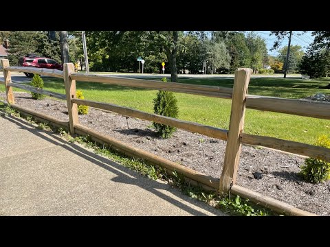 split pole fencing