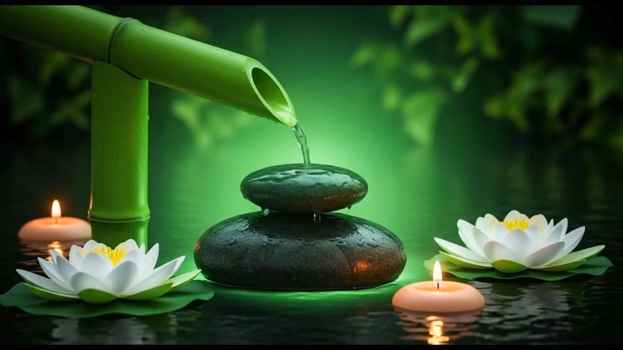 Heal and Repair Nerve Damage | Relaxing Music, Bamboo Water Fountain, Healing Music, Sleep Music|