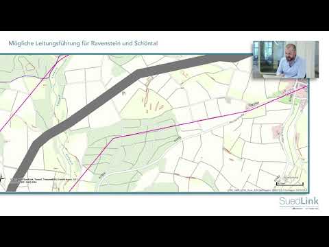 SuedLink: Vorschlag Leitungsverlauf – Ravenstein & Schöntal