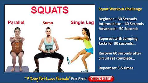Squat Workout Challenge For Women and Men