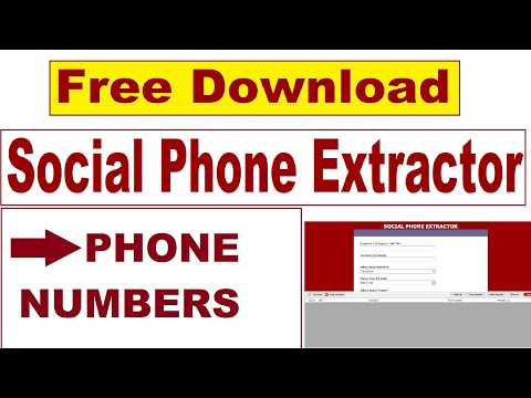 social phone extractor version 6.0.0 ,scrape data from all web 2022