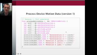 Collecting Smart Phone Sensor Data Using iOS: Module 2 Part 2