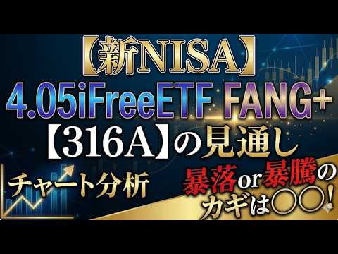【新NISA】4.05iFreeETF FANG+【316A】の見通し｜チャート分析＆暴落or暴騰のカギは○○！
