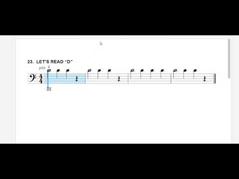23. Let's Read D - Bass