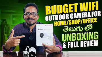 CP PLUS OUTDOOR BUDGET WIFI CAMERA UNBOXING, REVIEW | CP PLUS | CCTV | SECURED TECH OFFICIAL