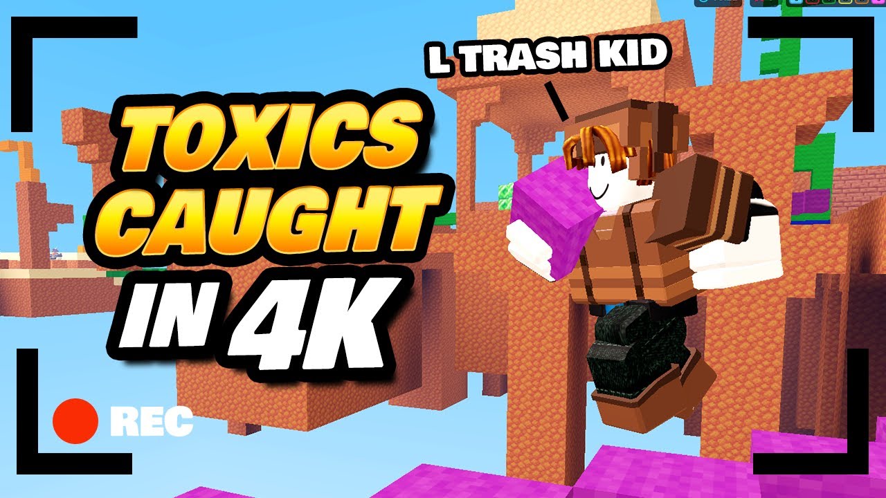 Токсичные игроки раскрыты в 4K — Roblox BedWars