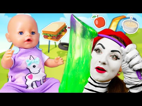 Vidéos pour enfants des journées du poupon baby born : promenade, jeux, repas