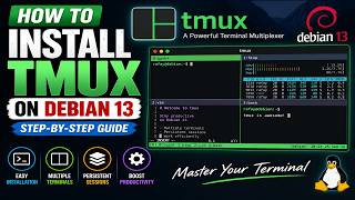How to Install tmux on Debian 13 | Complete Step-by-Step Guide