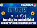 Función de probabilidad de variable aleatoria discreta | Ejercicio 1