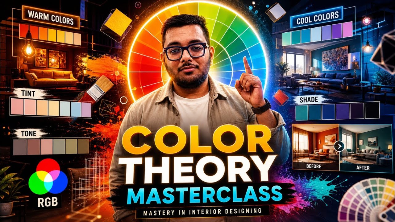 Mastery in Interior Designing | All About Colour | 06 #colourtheory ...