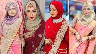 Beautiful Saree With Hijab Styling Ideashijab Styles For Saree Loverseasy Hijab Looks With Saree