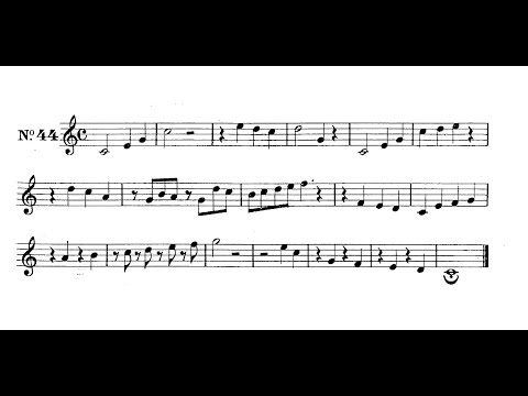 Pasquale Bona – Esercizio di Solfeggio N. 44