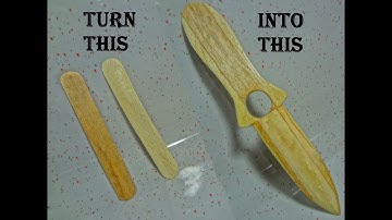 How to make Popsicle Stick knife without using power tools