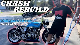 Rebuilding my CRASHED Honda CB750 | Part 1 of 3